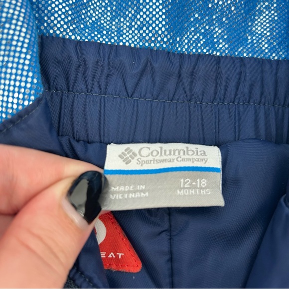 Columbia Baby Boys’ Two Tone Blue Omni-Heat Buga Bib Snow Bibs Size 12-18 Months - Picture 7 of 12